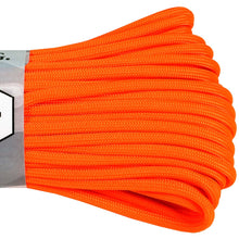 Load image into Gallery viewer, 550 Paracord- Neon Orange 100ft. 550 lb. Tensile Strength
