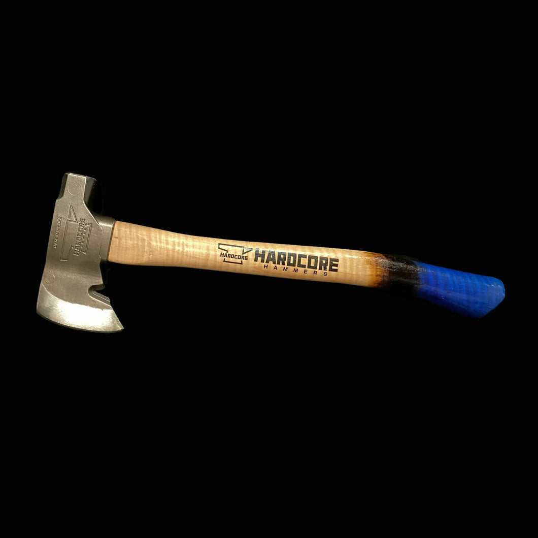 Hardcore Hammers- Survivalist Hatchet- Midnightmare Blue 18in.