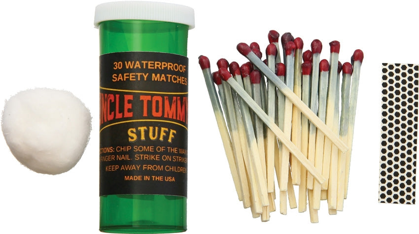 Uncle Tommy's- 30 Waterproof Safety Matches